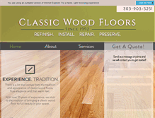 Tablet Screenshot of classicwoodfloorsdenver.com